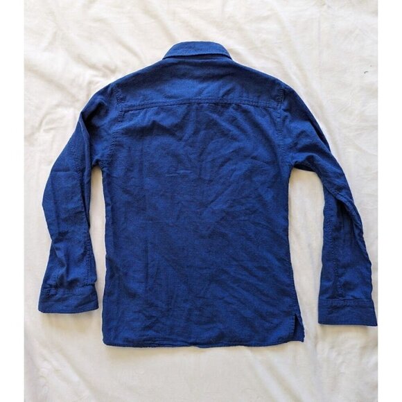 Comstock & Co. Button Up Long Sleeve Mens Blue Cotton Size Small - Picture 2 of 6
